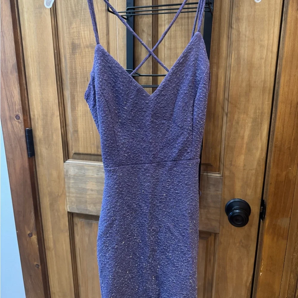 Windsor Purple Backless Dress - Picture 1 of 3